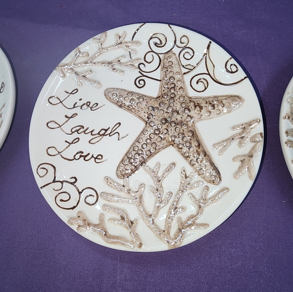 Set of 3 Beach Inspired Wall Decor Plates - Picture 4 of 5